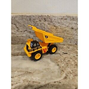 3" Tall Toy State Yellow Cat Caterpillar Dump Truck With Sound & Lights
